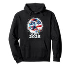 American Flag Soccer Womens Soccer Hoodie - Graphic Print for Adults