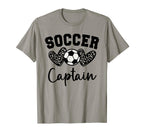 Soccer Captain Matching Family Soccer T-Shirt - Custom Art Print Unisex