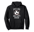 Just Who Loves Soccer Soccer Sport Fan Hoodie - Aesthetic Graphic Unisex