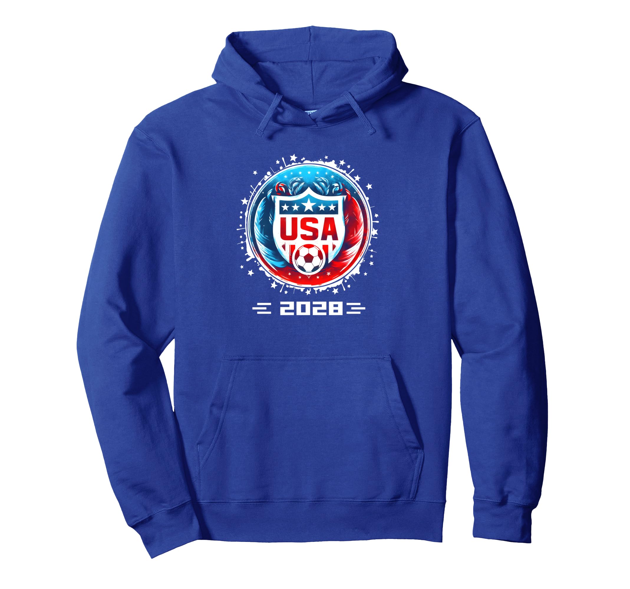 American Flag Soccer Team Womens Soccer Hoodie - Trendy Graphic Men Women