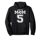 Number 5 Custom Proud Soccer Futbol Hoodie - Custom Art Print for Adults