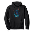 Football Soccer Blue Striker Rain Hoodie - Aesthetic Graphic for Adults