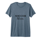 Soccer Mom Minimalist Tri Blend T-Shirt - Aesthetic Graphic Men Women