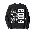 2014 Just Who Loves Soccer 12Th Sweatshirt - Custom Art Print for Adults