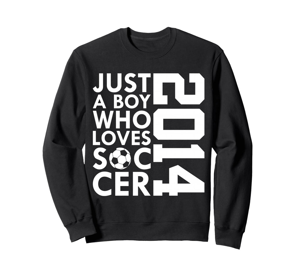 2014 Just Who Loves Soccer 12Th Birthday Sweatshirt - Graphic Print Unisex