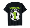 1 Year Old Birthday Soccer Themed T-Shirt - Fun Novelty Design Men Women