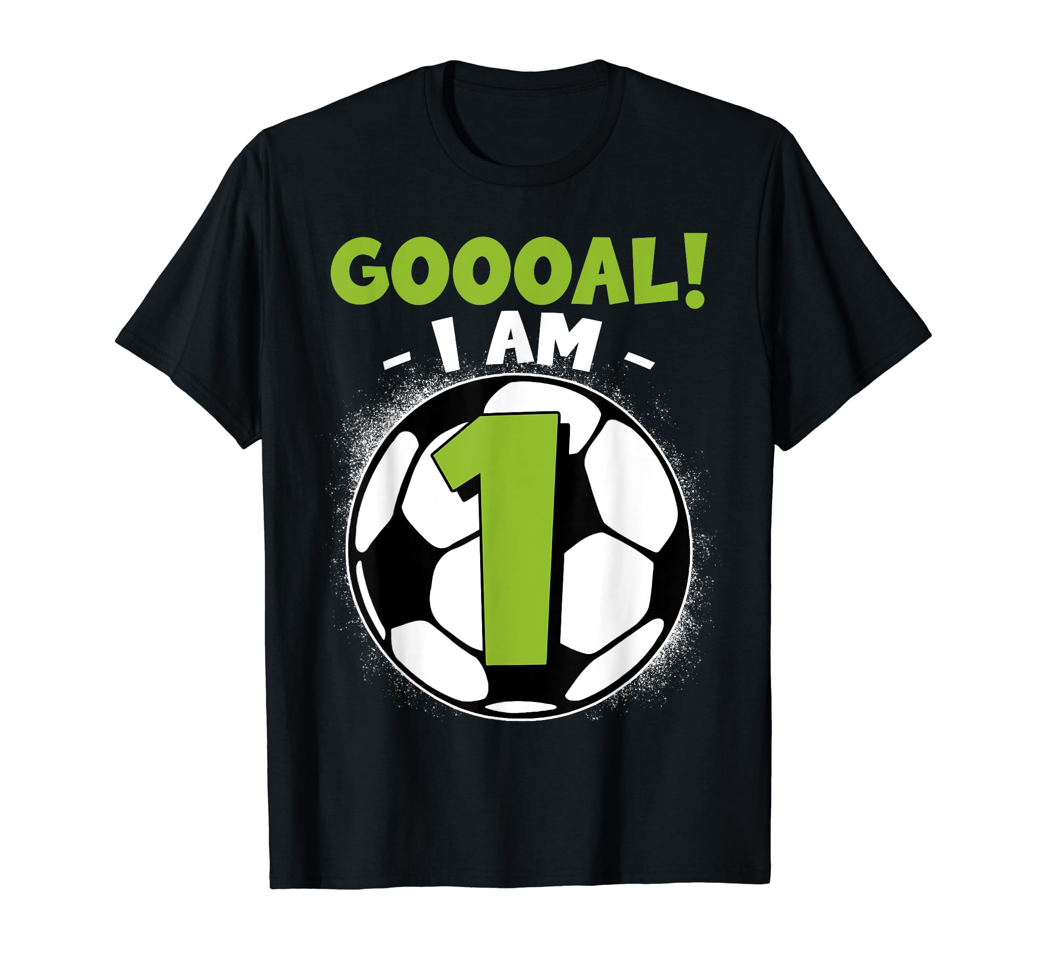 1 Year Old Birthday Soccer Themed T-Shirt - Fun Novelty Design Men Women