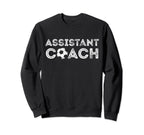 Assistant Soccer Coach Coaches Sweatshirt - Custom Art Print Unisex