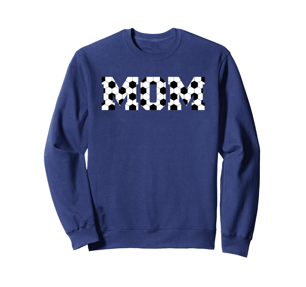 Womens Soccer Mom Spellout Sweatshirt - Trendy Graphic for Adults