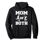 Mom Both Funny Soccer Volleyball Mom Hoodie - Unique Graphic Unisex