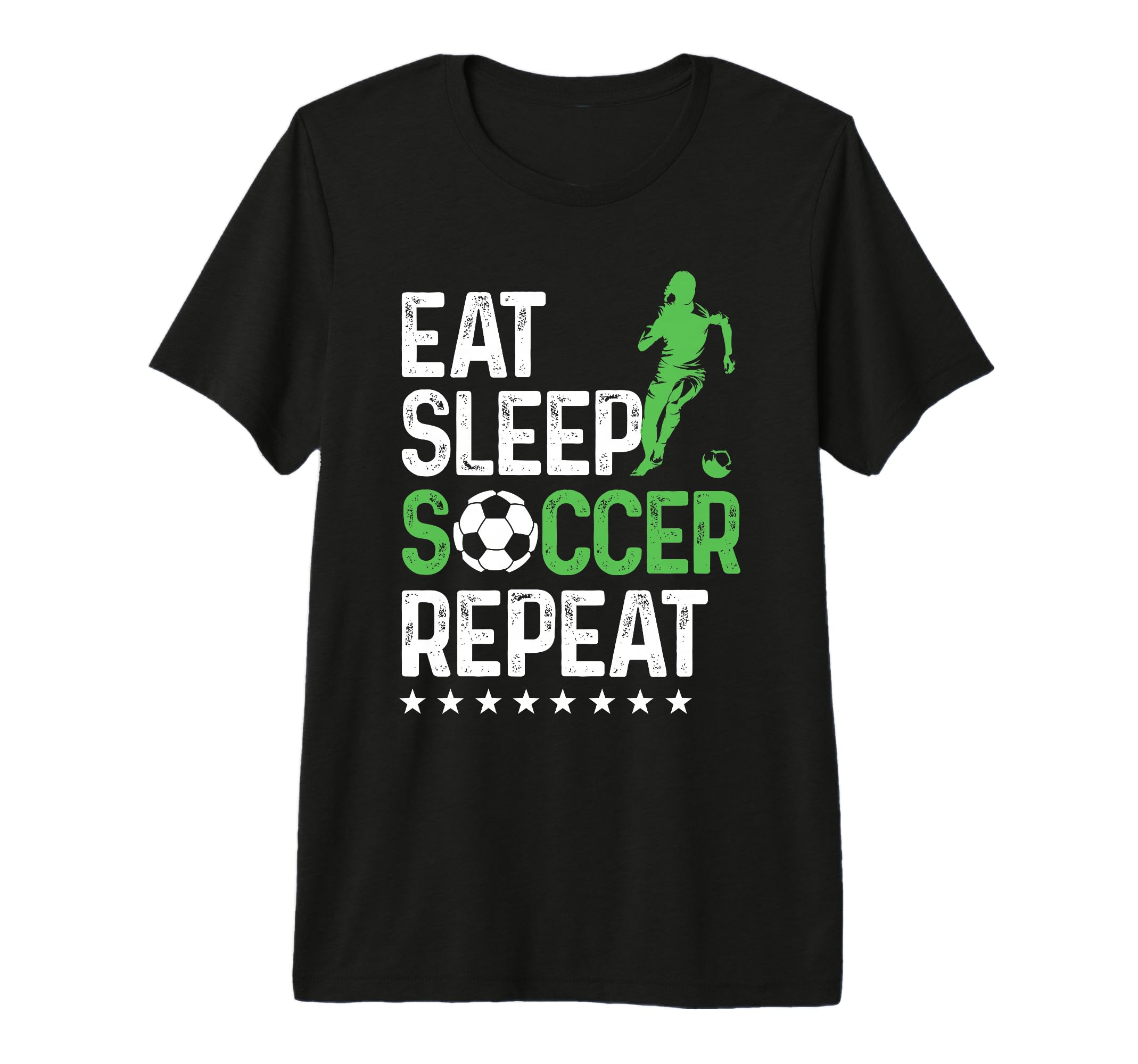 Eat Sleep Soccer Repeat Sport Player Tri T-Shirt - Custom Art Print Unisex
