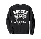 Soccer Popper Matching Family Soccer Sweatshirt - Fun Novelty Design Unisex