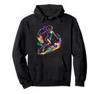 Colorful Soccer Splash Sports Hoodie - Minimalist Print Men Women