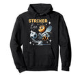 Striker Bee Soccer Enthusiast Hoodie - Minimalist Print Unisex