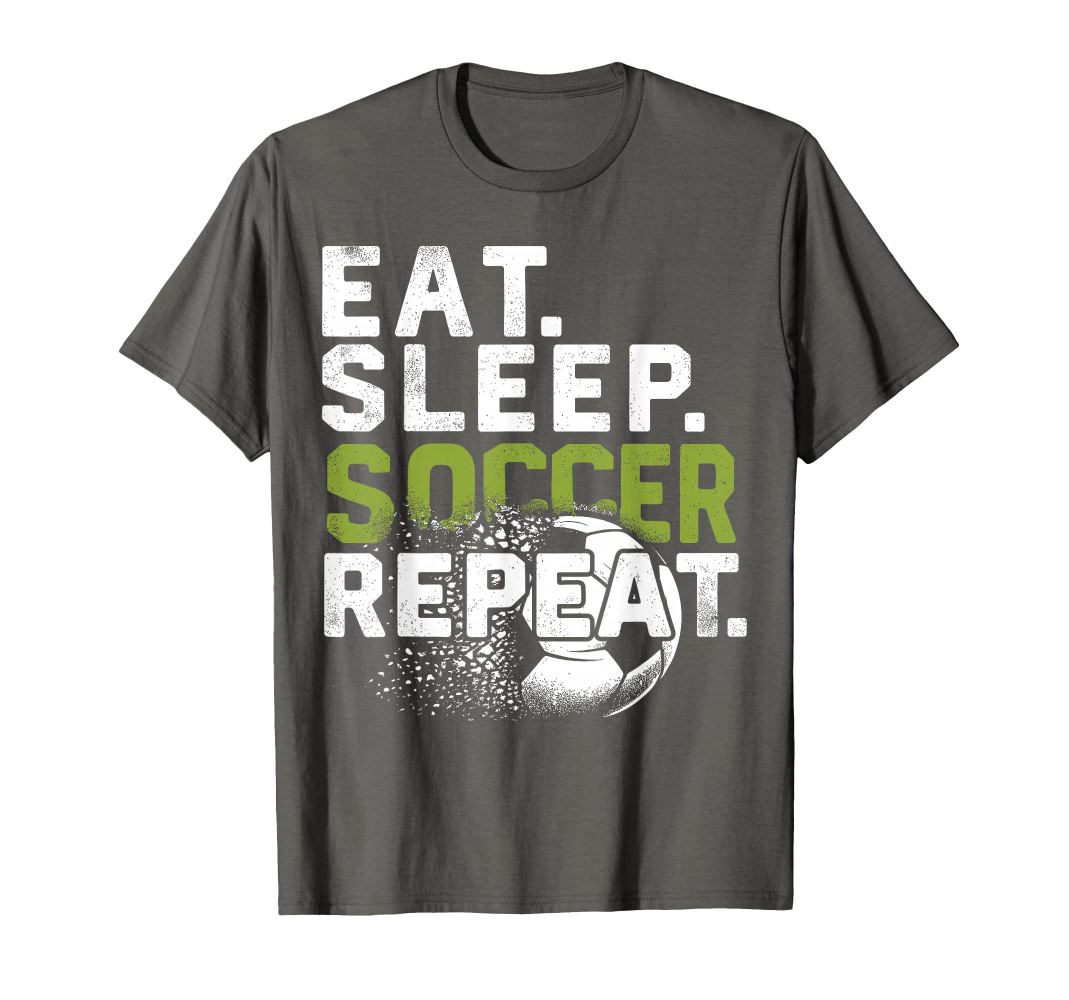 Funny Soccer Eat Sleep Soccer Repeat T-Shirt - Custom Art Print Unisex