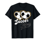 Soccer Mom Leopard Heart Proud T-Shirt - Fun Novelty Design for Adults