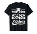 Proud Sister 2026 Senior Soccer Ball T-Shirt - Graphic Print for Adults