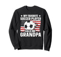 4Th July Patriotic Soccer Sweatshirt - Fun Novelty Design for Adults