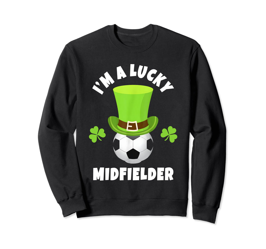 Soccer Midfielders Im Lucky Sweatshirt - Minimalist Print for Adults