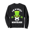 Soccer Midfielders Im Lucky Sweatshirt - Minimalist Print for Adults