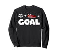 Funny Soccer Player Math Goal Lover Sweatshirt - Fun Novelty Design Unisex