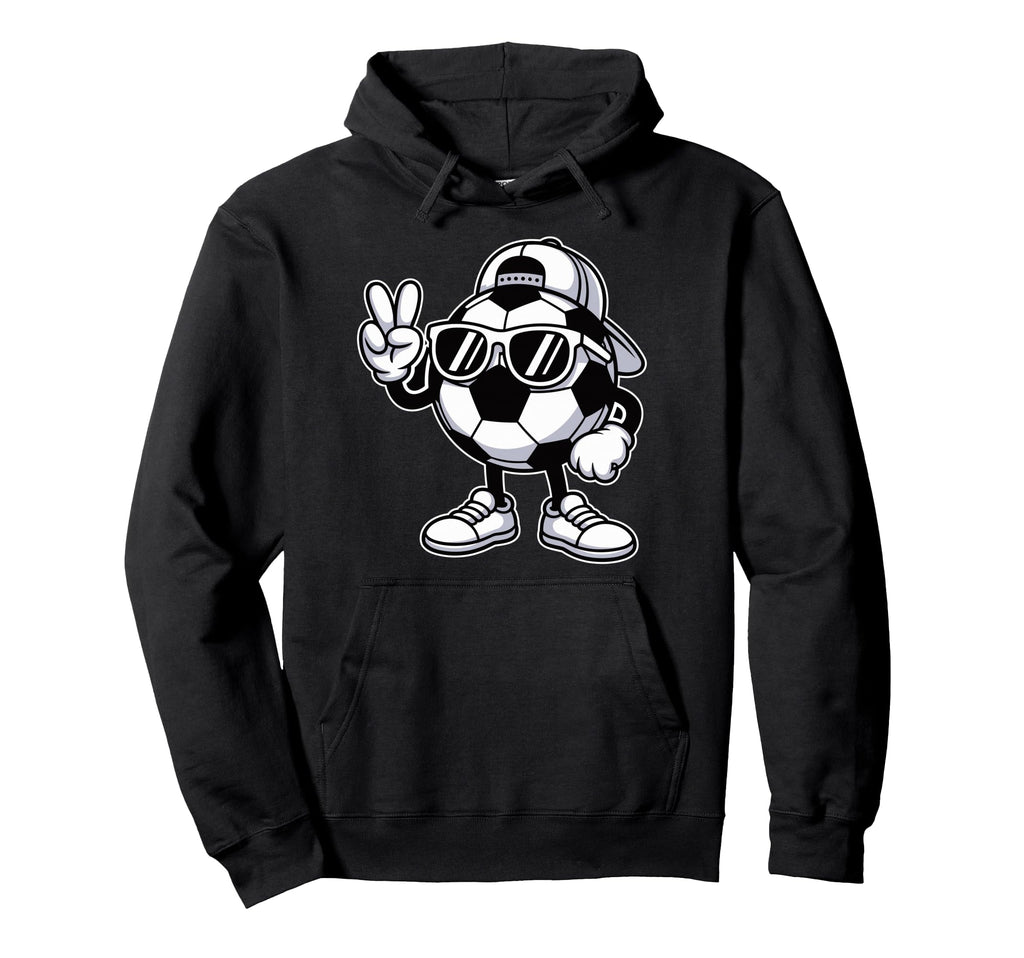 Soccer Ball Sunglasses Funny Soccer Hoodie - Fun Novelty Design Unisex