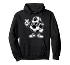 Soccer Ball Sunglasses Funny Soccer Hoodie - Fun Novelty Design Unisex