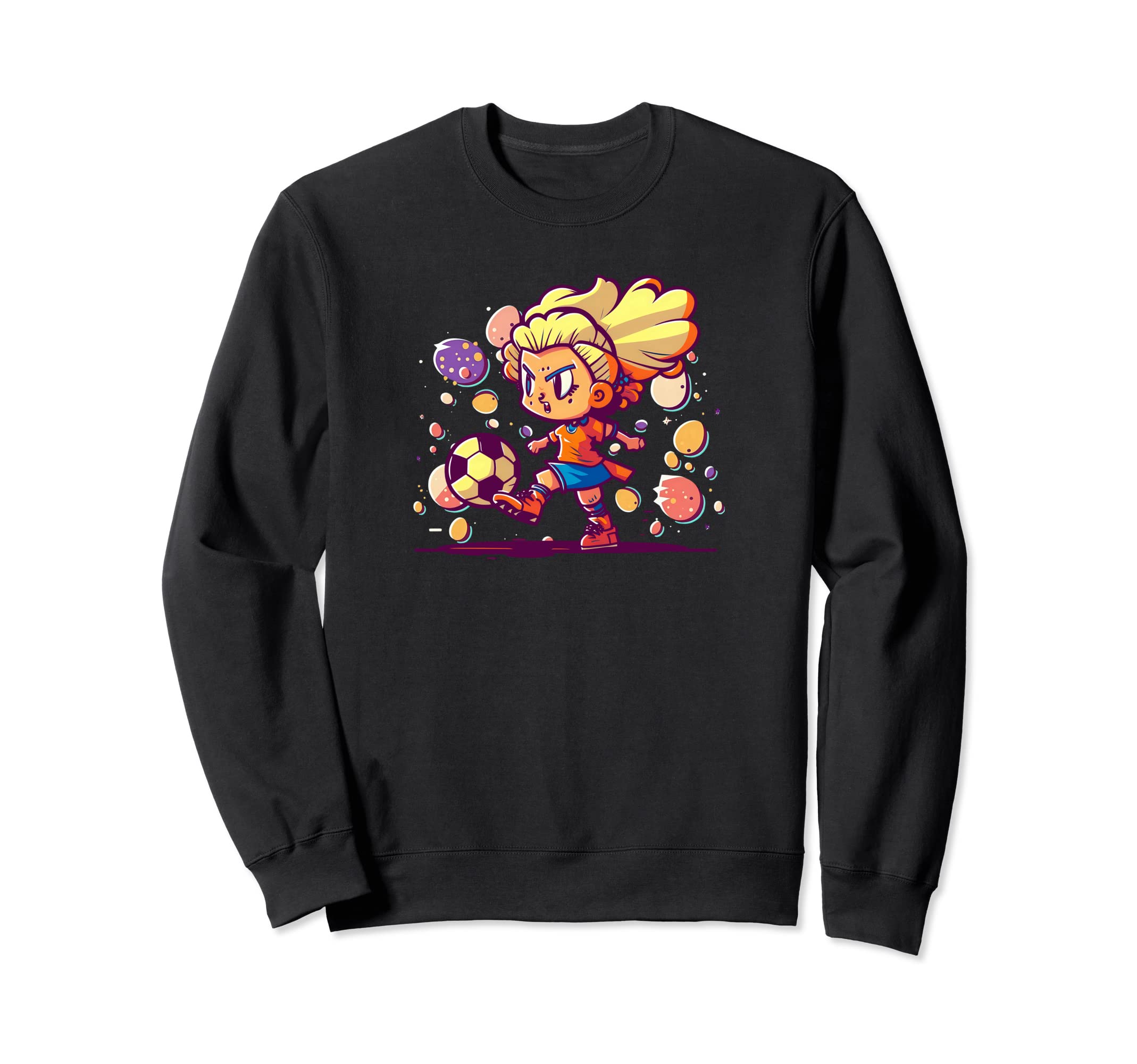 Playing Soccer Easter Eggs Soccer Sweatshirt - Novelty Apparel Men Women
