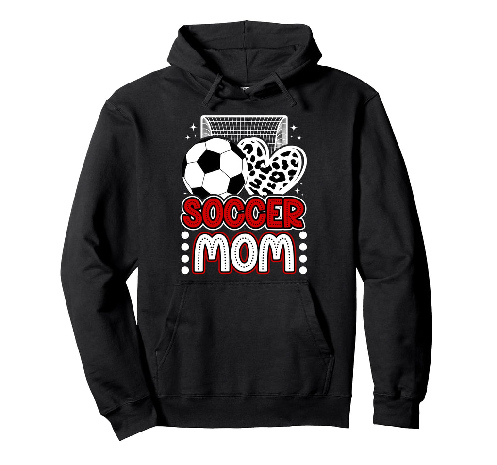 Soccer Mom Soccer Player Mother Heart Hoodie - Unique Graphic Men Women