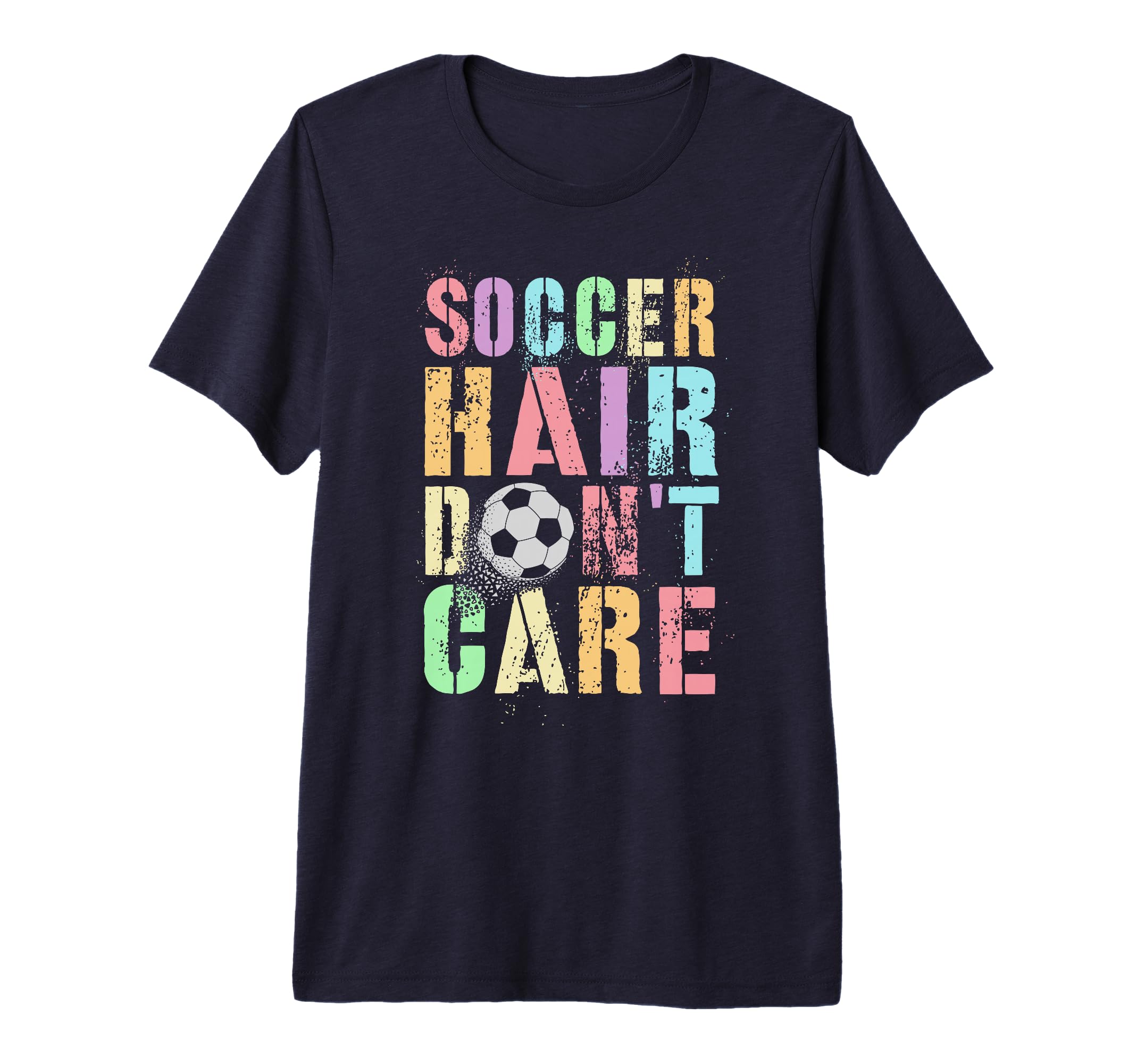 Princess Soccer Hair Dont Care Game T-Shirt - Custom Art Print for Adults