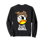 Ball Funny Softball Volleyball Sweatshirt - Streetwear Style for Adults