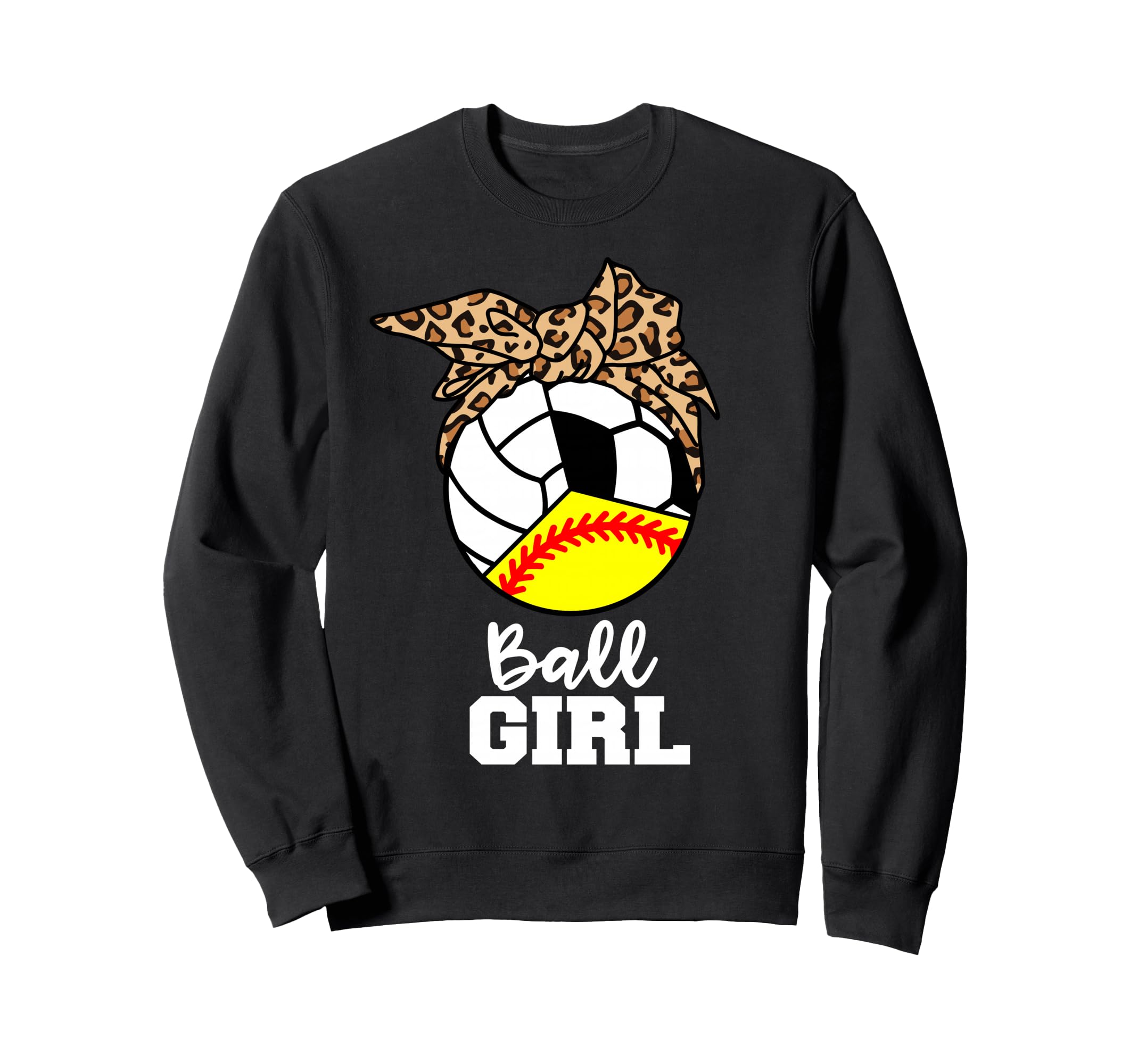 Ball Funny Softball Volleyball Sweatshirt - Streetwear Style for Adults