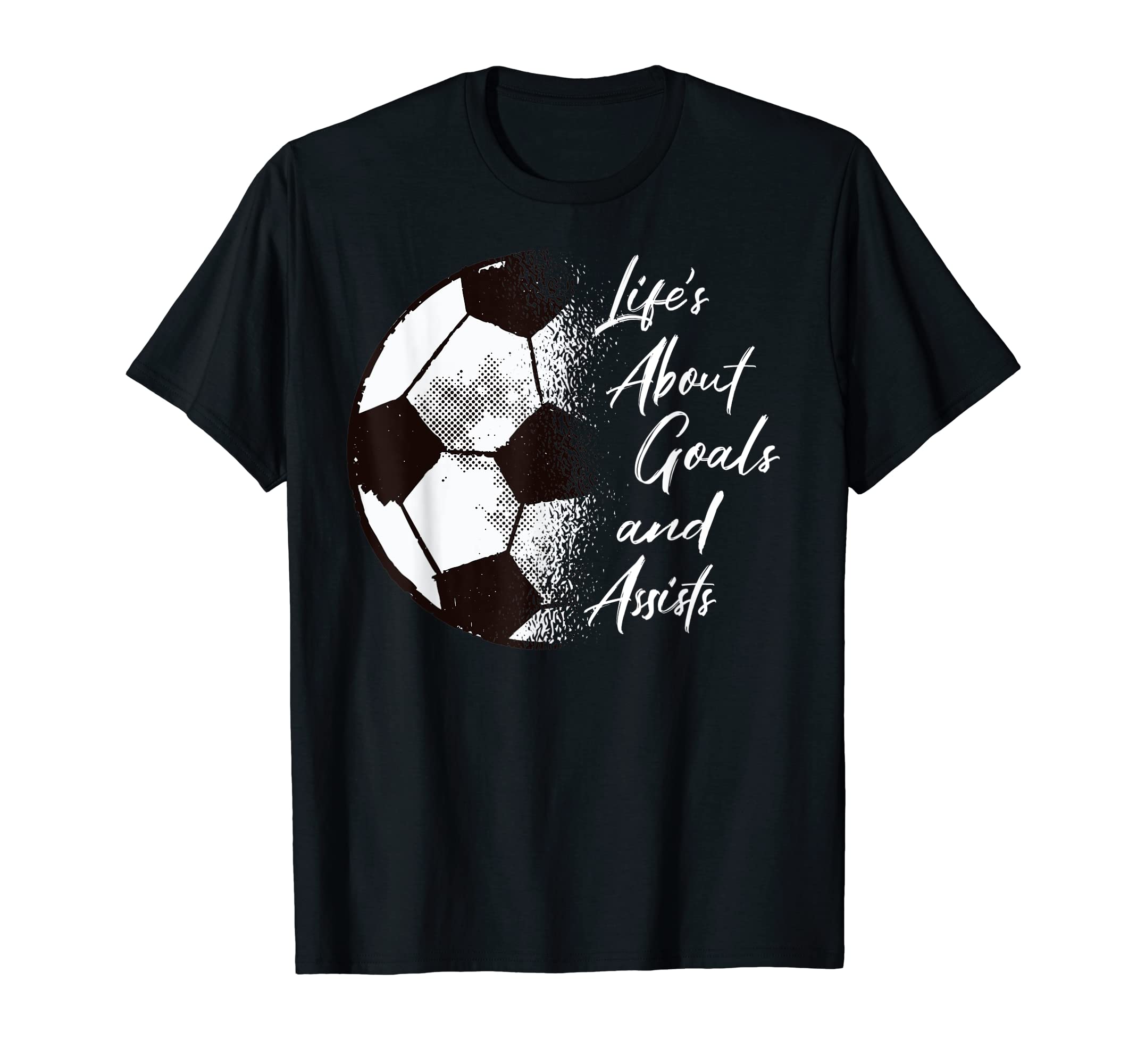 Soccer Lifes About Goals Soccer T-Shirt - Aesthetic Graphic Men Women