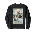 Soccer Mom Skeleton Tarot Card Sweatshirt - Trendy Graphic for Adults