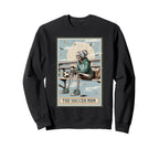 Soccer Mom Skeleton Tarot Card Sweatshirt - Trendy Graphic for Adults