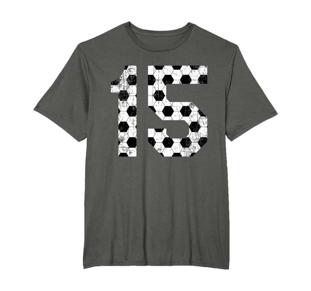 Soccer 15 Jersey Number T-Shirt - Streetwear Style for Adults
