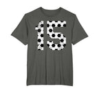 Soccer 15 Jersey Number T-Shirt - Streetwear Style for Adults