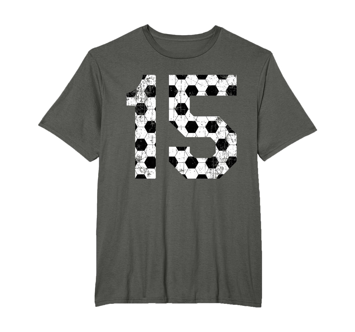 Soccer 15 Jersey Number T-Shirt - Streetwear Style for Adults