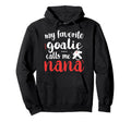 Proud Ice Hockey Goalie Nana Hockey Hoodie - Graphic Print for Adults