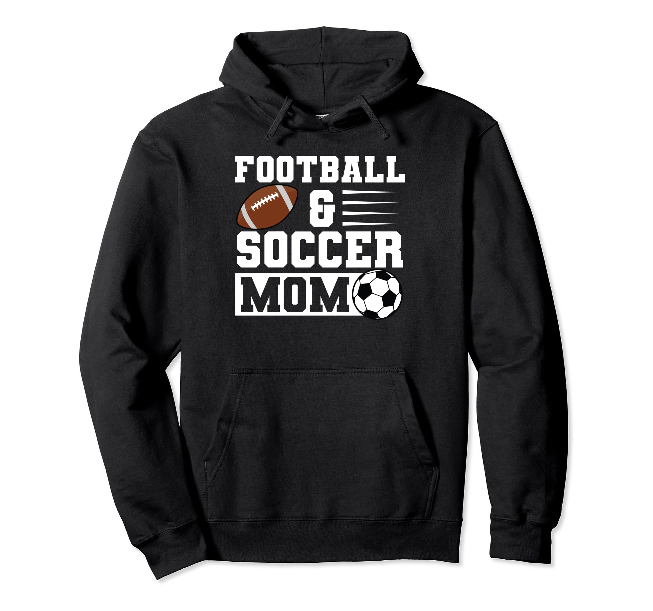 Football Soccer Mom Soccer Player Hoodie - Novelty Apparel for Adults