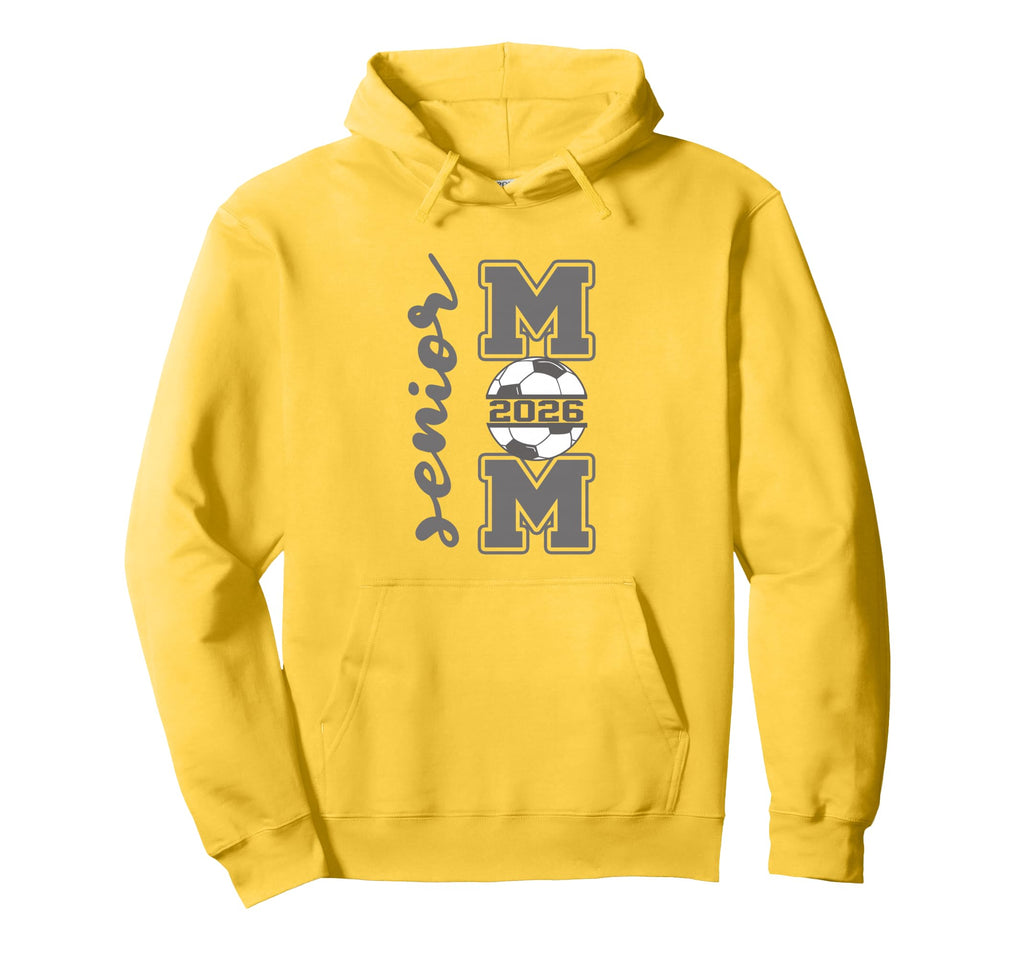 Senior Mom 2026 Soccer Athlete Proud Hoodie - Aesthetic Graphic Men Women