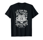 Christian Soccer Faith Bible Verse T-Shirt - Fun Novelty Design for Adults