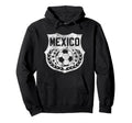 Mexico Soccer Distressed Shield Badge Hoodie - Trendy Graphic Unisex