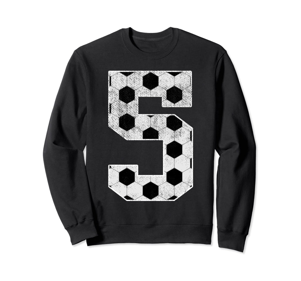 5Th Birthday Party Five 5 Year Sweatshirt - Minimalist Print for Adults