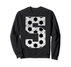 5Th Birthday Party Five 5 Year Sweatshirt - Minimalist Print for Adults