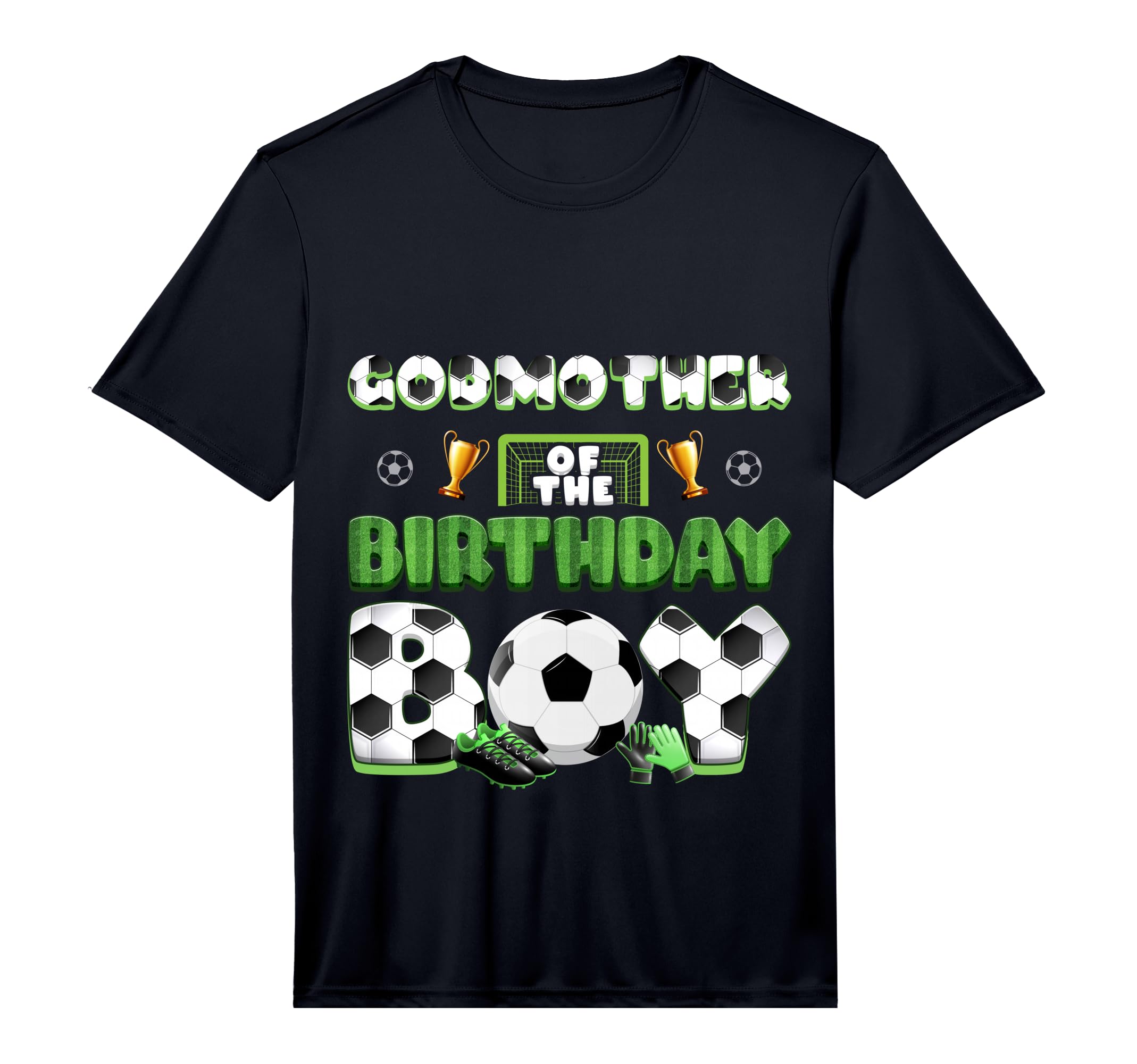 Godmother Birthday Soccer Group Family T-Shirt - Trendy Graphic Men Women