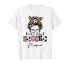 Loud And Proud Soccer Mama Messy Bun T-Shirt - Custom Art Print for Adults