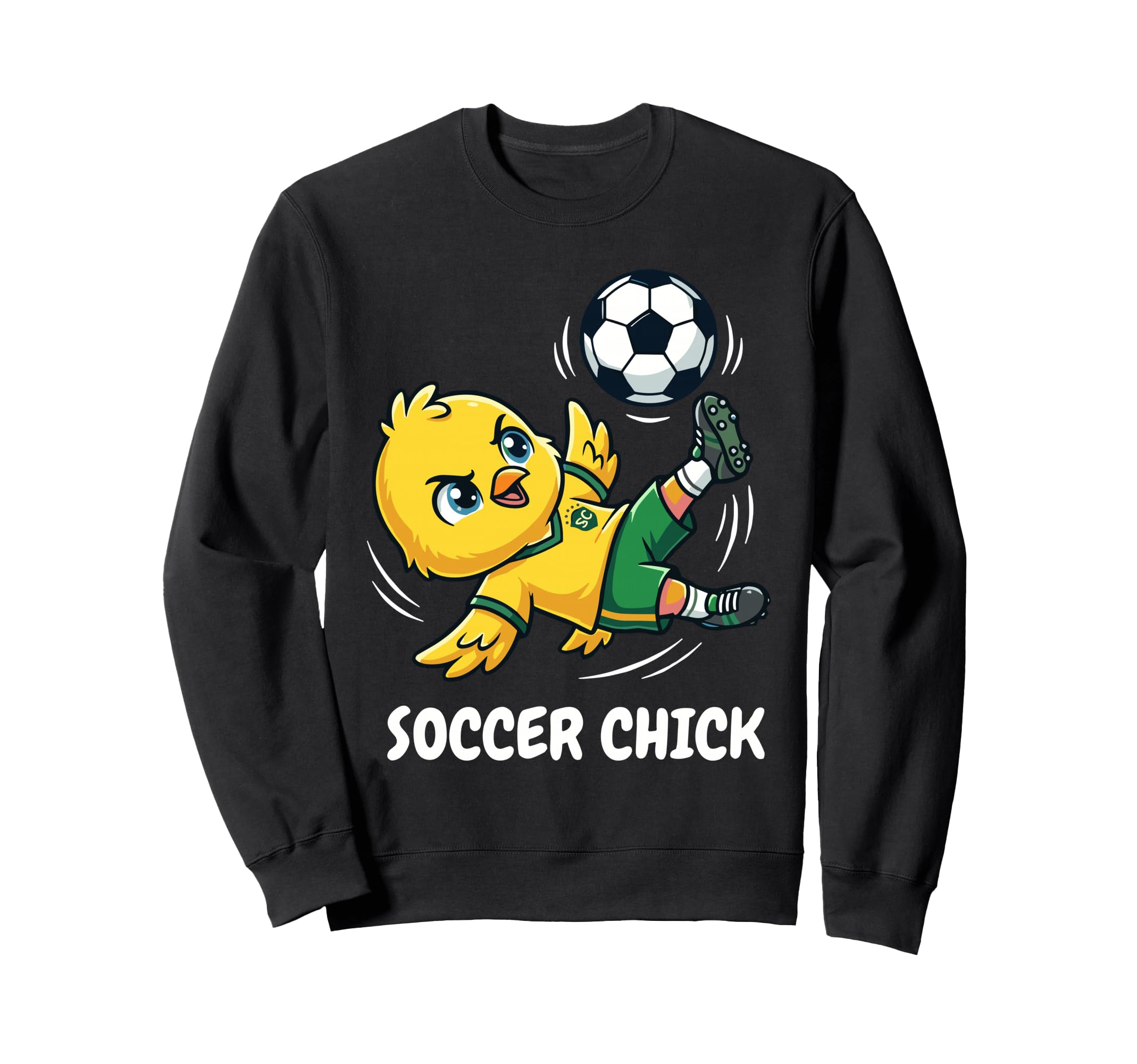 Soccer Chick Funny Soccer Player Soccer Sweatshirt - Unique Graphic Unisex