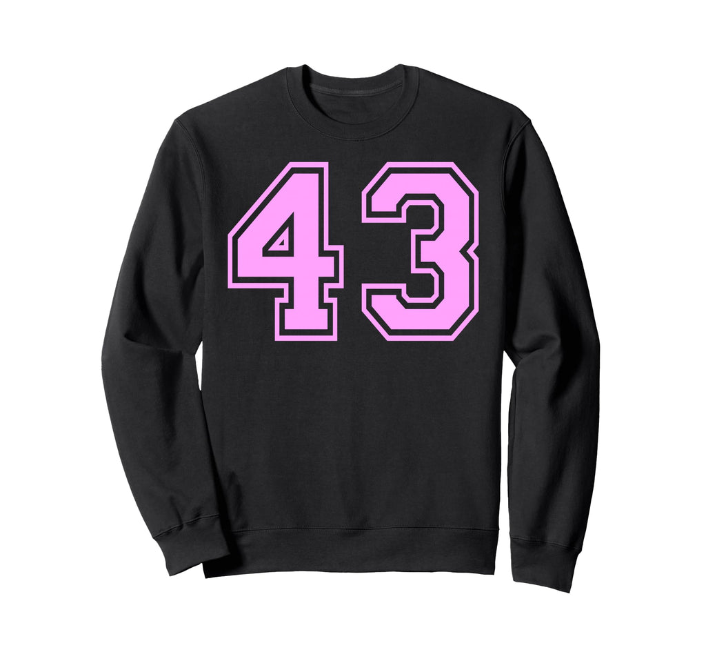43 Number Forty Three Sports Varsity Sweatshirt - Trendy Graphic Men Women