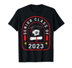 Class 2023 Senior Soccer Graduation T-Shirt - Casual Everyday Wear Unisex